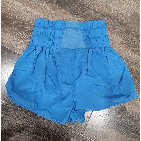 Free‎ People Movement Blue Active The Way Home Running Shorts size Large #10 - Picture 2 of 4